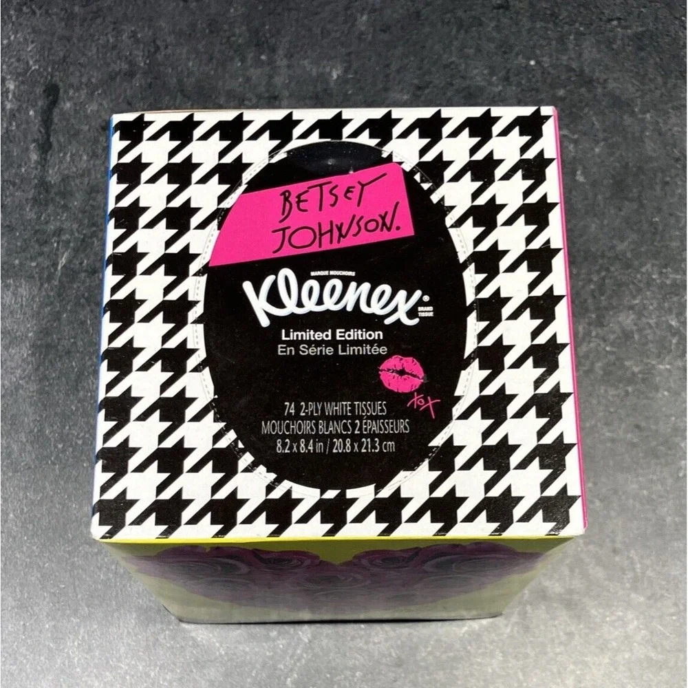 Betsey Johnson I HEART BETSEY Design Kleenex Expressions Ltd Edition NOS 2015
